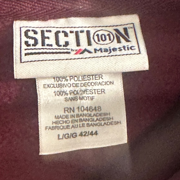 Texas A&M hoodie by Majestic Section 101- size large - Picture 3 of 6